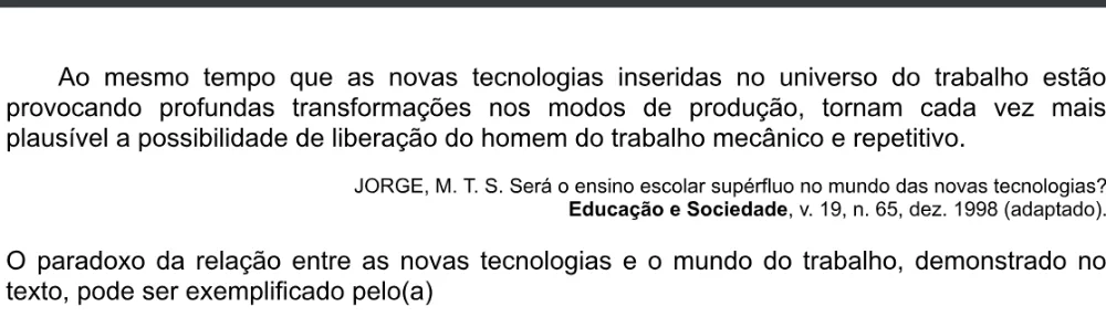 Trecho original com figura, tabela ou fórmula da questão 79 do ENEM 2020 - 1º Dia - Caderno 4 – Rosa – Espanhol – Aplicação digital.