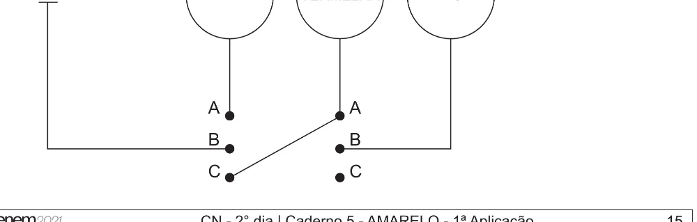 Alternativa A da questão 105 do ENEM 2021 - 2º Dia – Caderno 5 – Amarelo (Superampliada) – Aplicação Regular.