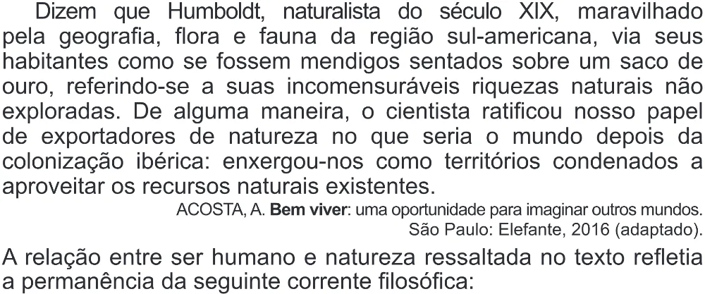 Trecho original com figura, tabela ou fórmula da questão 81 do ENEM 2019 - 1º Dia – Caderno 2 – Amarelo (Superampliada) – Aplicação Regular.