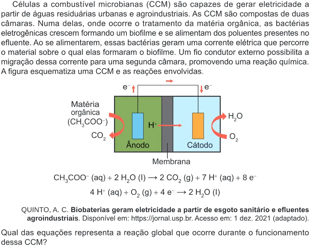 Trecho original com figura, tabela ou fórmula da questão 106 do ENEM 2024 - 2º Dia – Caderno 8 – Verde – Aplicação Regular - (Ampliada).