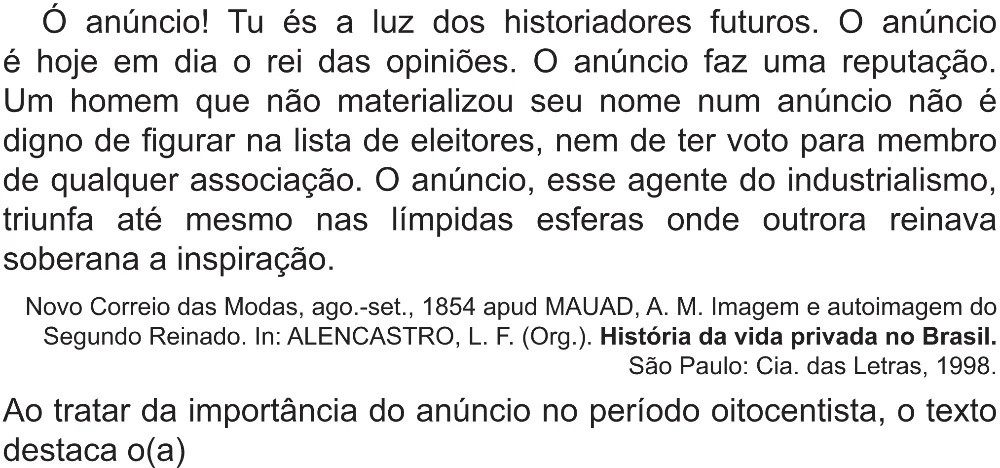 Trecho original com figura, tabela ou fórmula da questão 75 do ENEM 2021 - 1º Dia – Caderno 2 – Amarelo (Superampliada) – Reaplicação/PPL/Segunda Oportunidade.