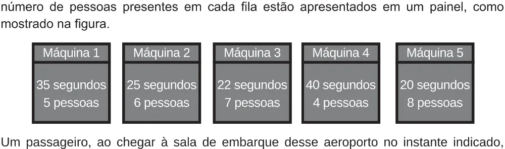 Trecho original com figura, tabela ou fórmula da questão 153 do ENEM 2018 - 2º Dia - Caderno 5 – Amarelo (Ampliada) – Aplicação regular.
