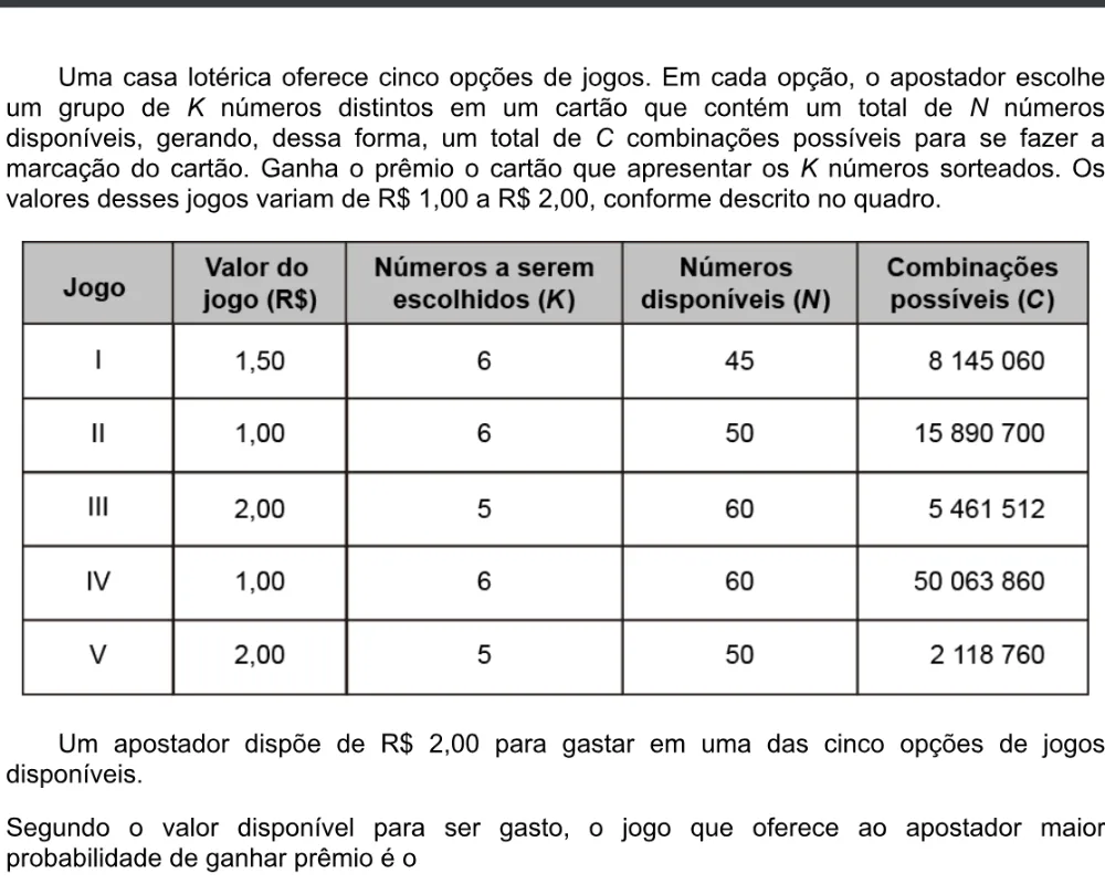 Trecho original com figura, tabela ou fórmula da questão 169 do ENEM 2020 - 2º Dia - Caderno 5 – Amarelo – Aplicação digital.