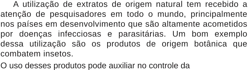 Trecho original com figura, tabela ou fórmula da questão 123 do ENEM 2018 - 2º Dia - Caderno 5 – Amarelo (Superampliada) – Aplicação regular.