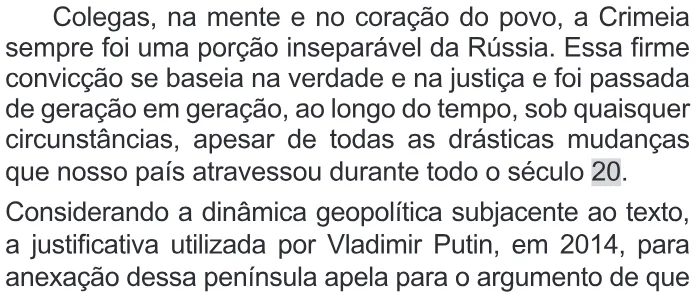 Trecho original com figura, tabela ou fórmula da questão 70 do ENEM 2022 - 1º Dia – Caderno 9 – Laranja (Braile e ledor) – Aplicação Regular.