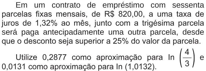 Trecho original com figura, tabela ou fórmula da questão 165 do ENEM 2018 - 2º Dia - Caderno 5 - Amarelo – Aplicação regular.