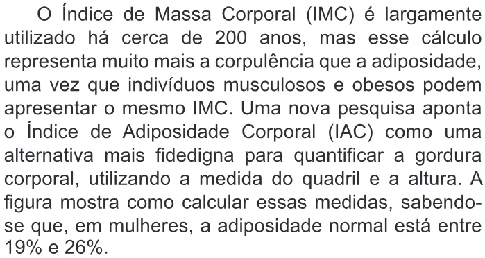Trecho original com figura, tabela ou fórmula da questão 153 do ENEM 2011 - 2º Dia - Caderno 5 - Amarelo – Aplicação regular.