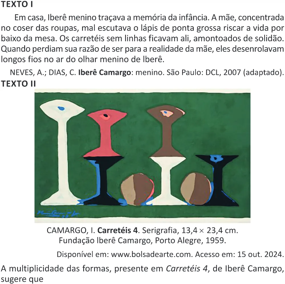Trecho original com figura, tabela ou fórmula da questão 41 do ENEM 2025 - 1º Dia – Caderno 9 – Laranja (Braile e ledor) – Aplicação Regular - (Superampliada) - Belém, Ananindeua e Marituba.