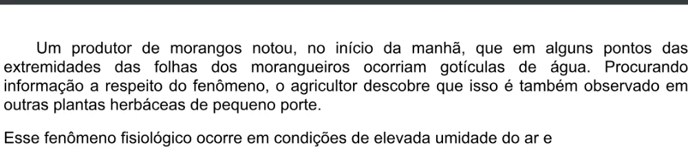 Trecho original com figura, tabela ou fórmula da questão 122 do ENEM 2020 - 2º Dia - Caderno 5 – Amarelo – Aplicação digital.