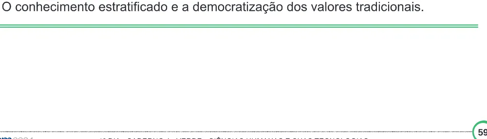 Alternativa E da questão 84 do ENEM 2024 - 1º Dia – Caderno 4 – Verde (Ampliada) – Reaplicação/PPL.
