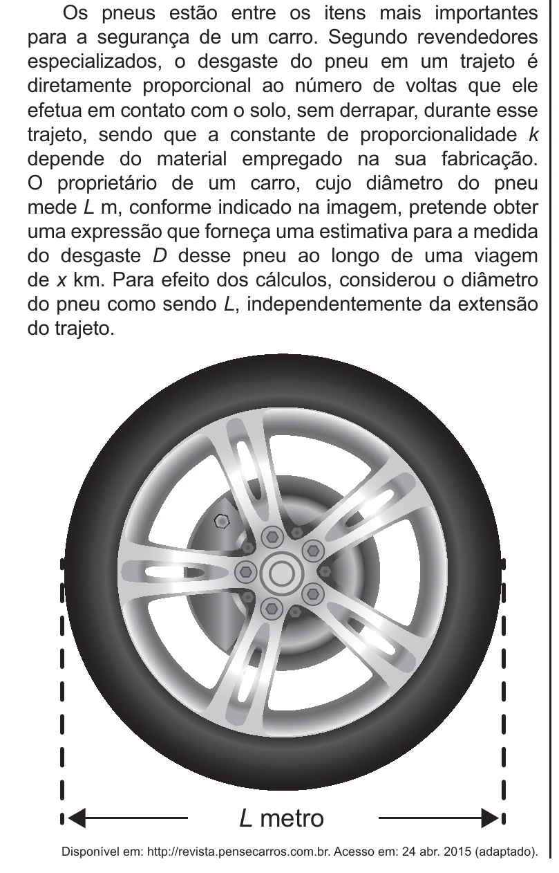 Enunciado original completo da questão 142 do ENEM 2021 - 2º Dia – Caderno 8 – Rosa – Reaplicação/PPL/Segunda Oportunidade, página 16.