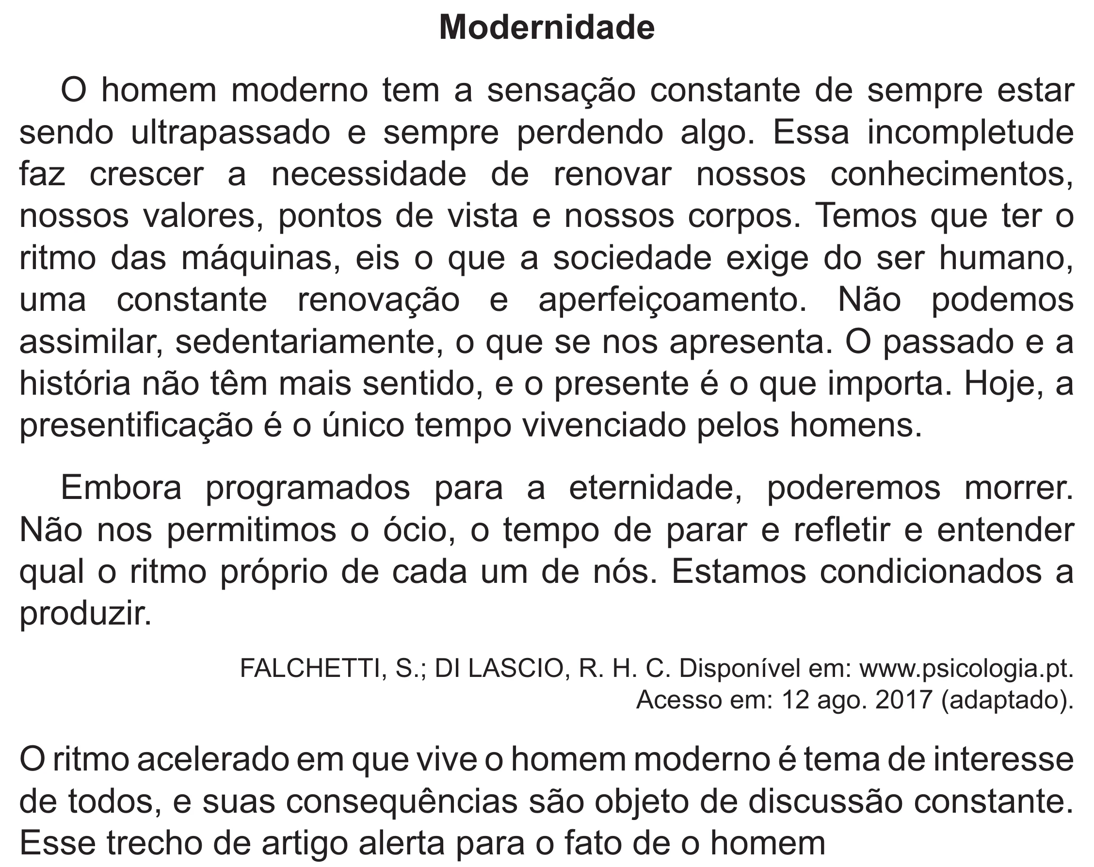 Enunciado original completo da questão 8 do ENEM 2021 - 1º Dia – Caderno 10 – Verde (Libras – Superampliada) – Aplicação Regular, página 14.