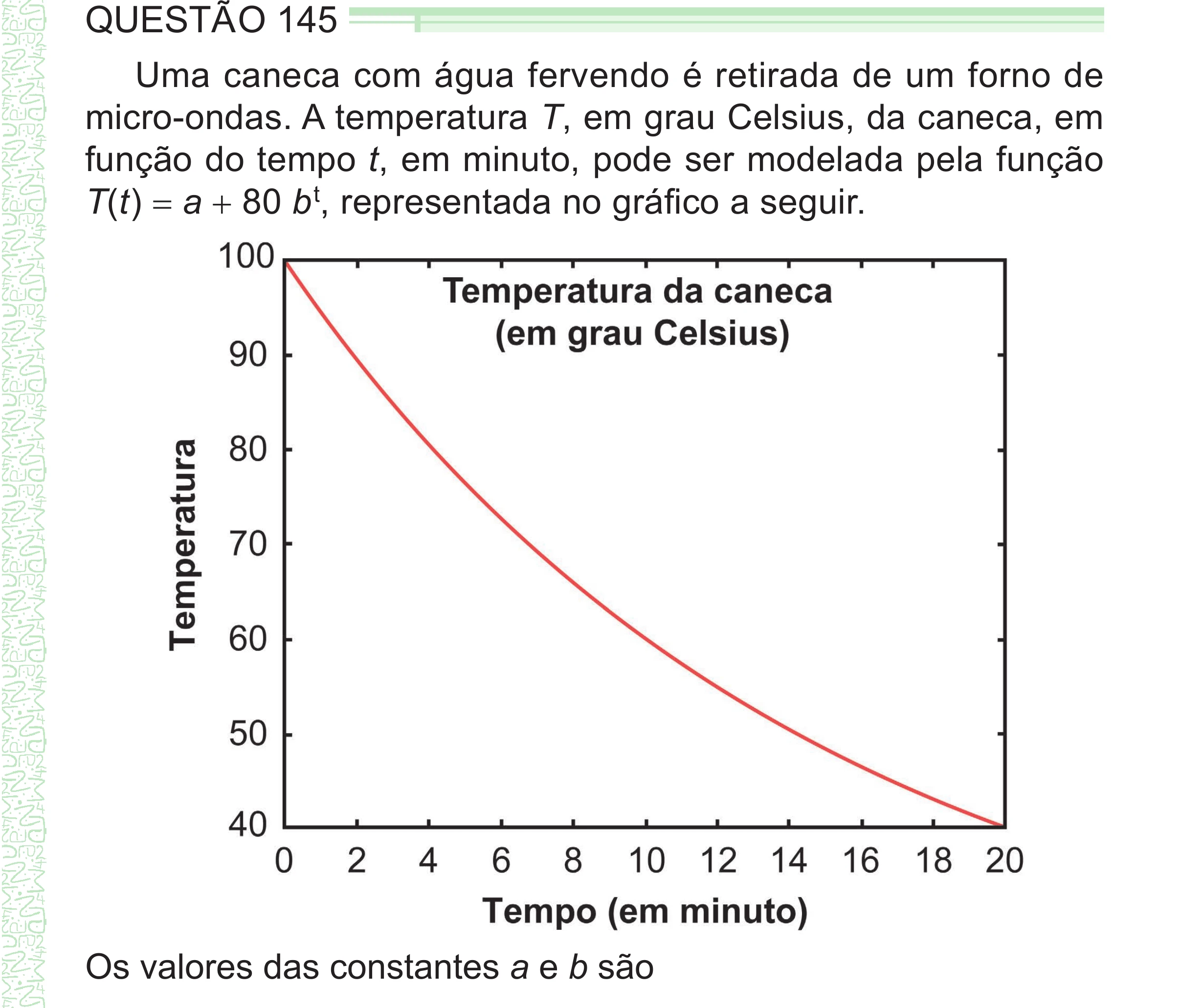 Enunciado original completo da questão 145 do ENEM 2024 - 2º Dia – Caderno 8 – Verde – Aplicação Regular - (Superampliada), página 59.