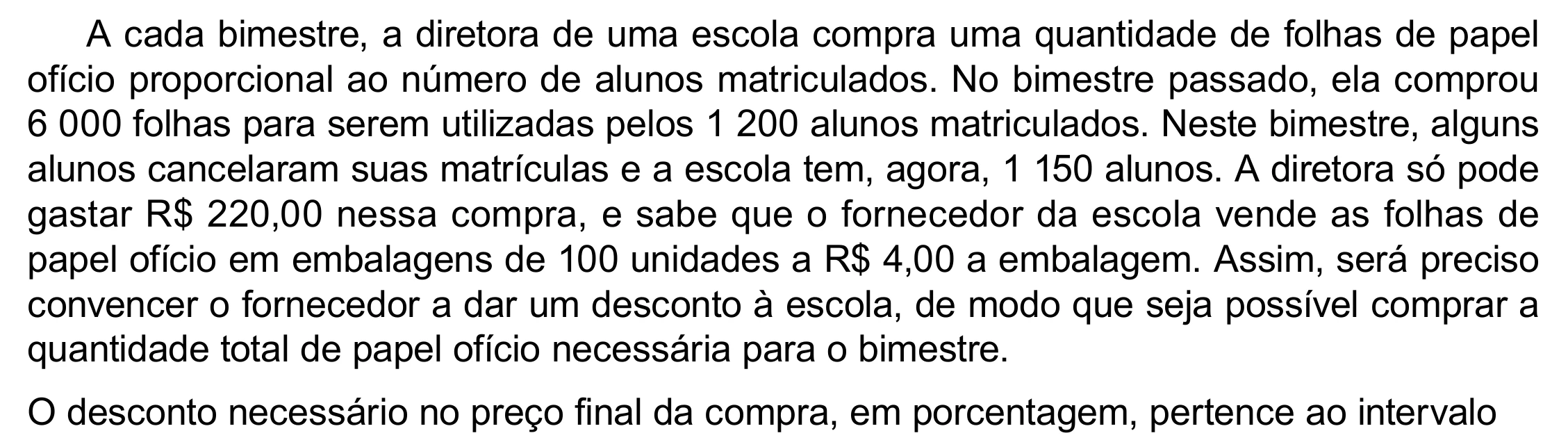Enunciado original completo da questão 174 do ENEM 2023 - 2º Dia – Caderno 8 – Rosa – Aplicação Regular - (Ampliada), página 57.