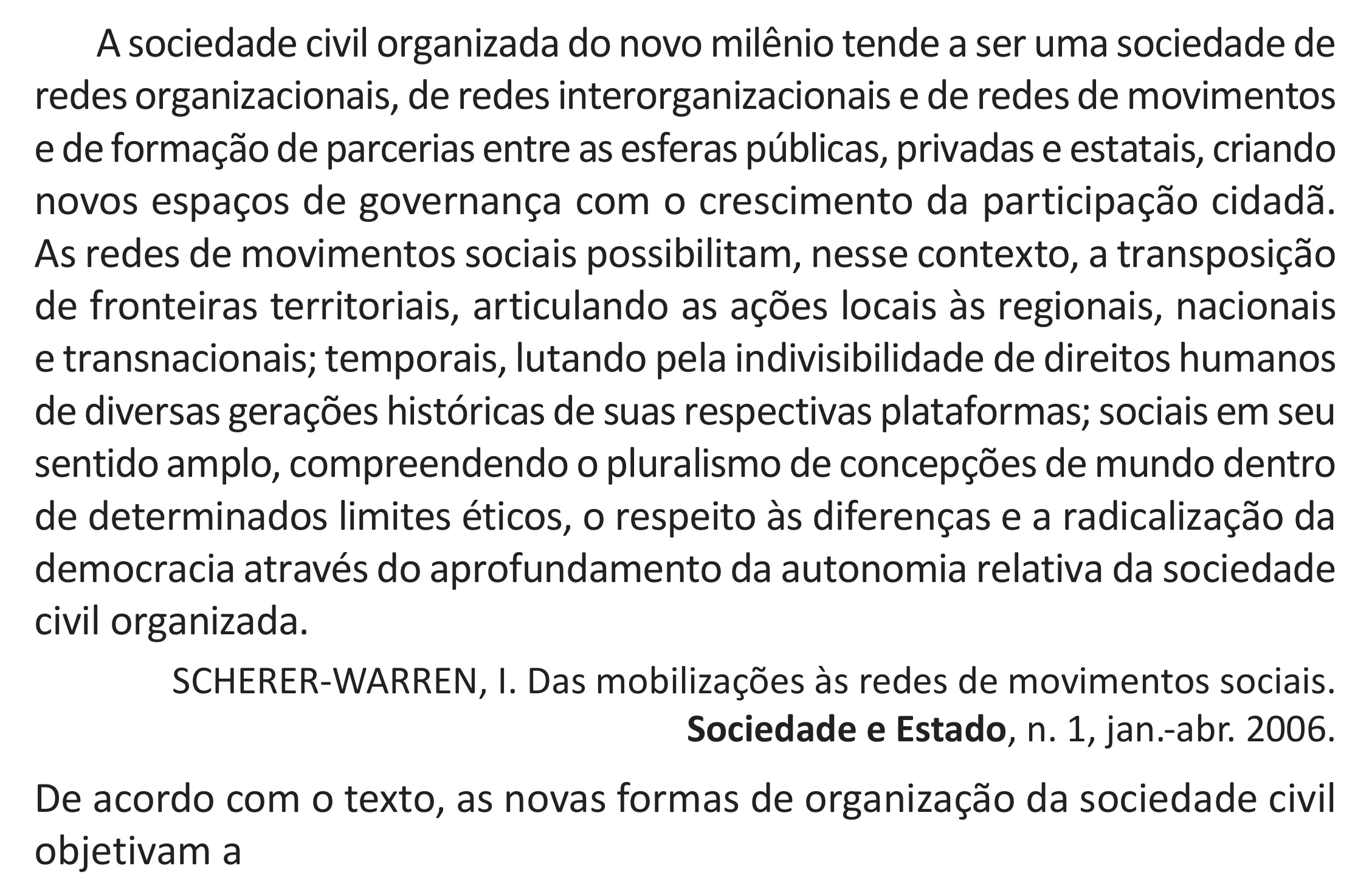 Enunciado original completo da questão 49 do ENEM 2025 - 1º Dia – Caderno 9 – Laranja (Braile e ledor) – Reaplicação - (Superampliada), página 59.