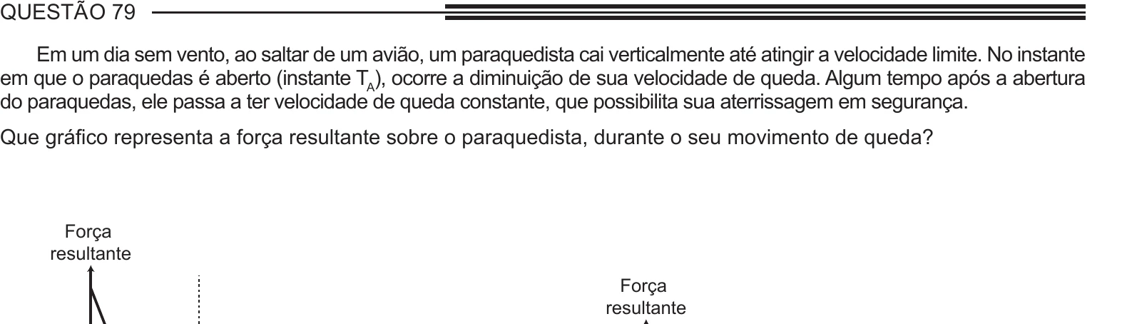 Enunciado original completo da questão 79 do ENEM 2013 - 1º Dia - Caderno 2 - Amarelo – Aplicação regular, página 28.