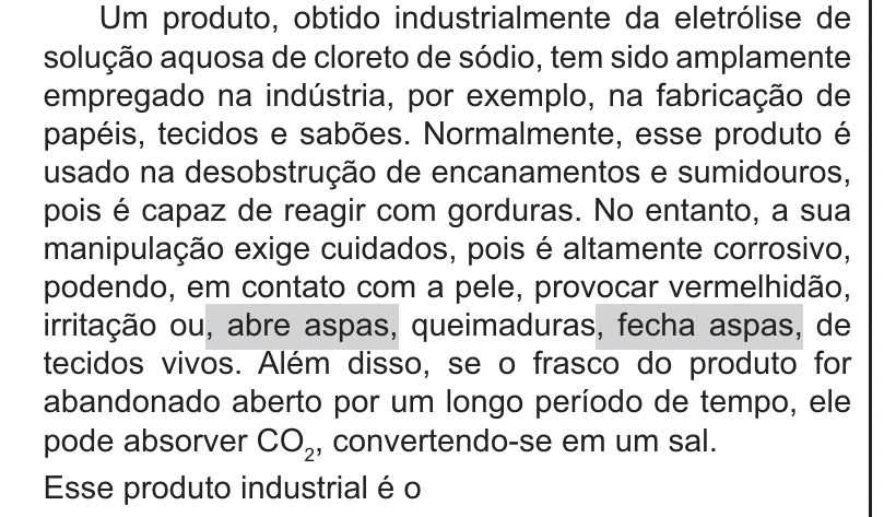 Enunciado original completo da questão 113 do ENEM 2021 - 2º Dia – Caderno 11 – Laranja (braile e ledor) – Reaplicação/PPL/Segunda Oportunidade, página 8.