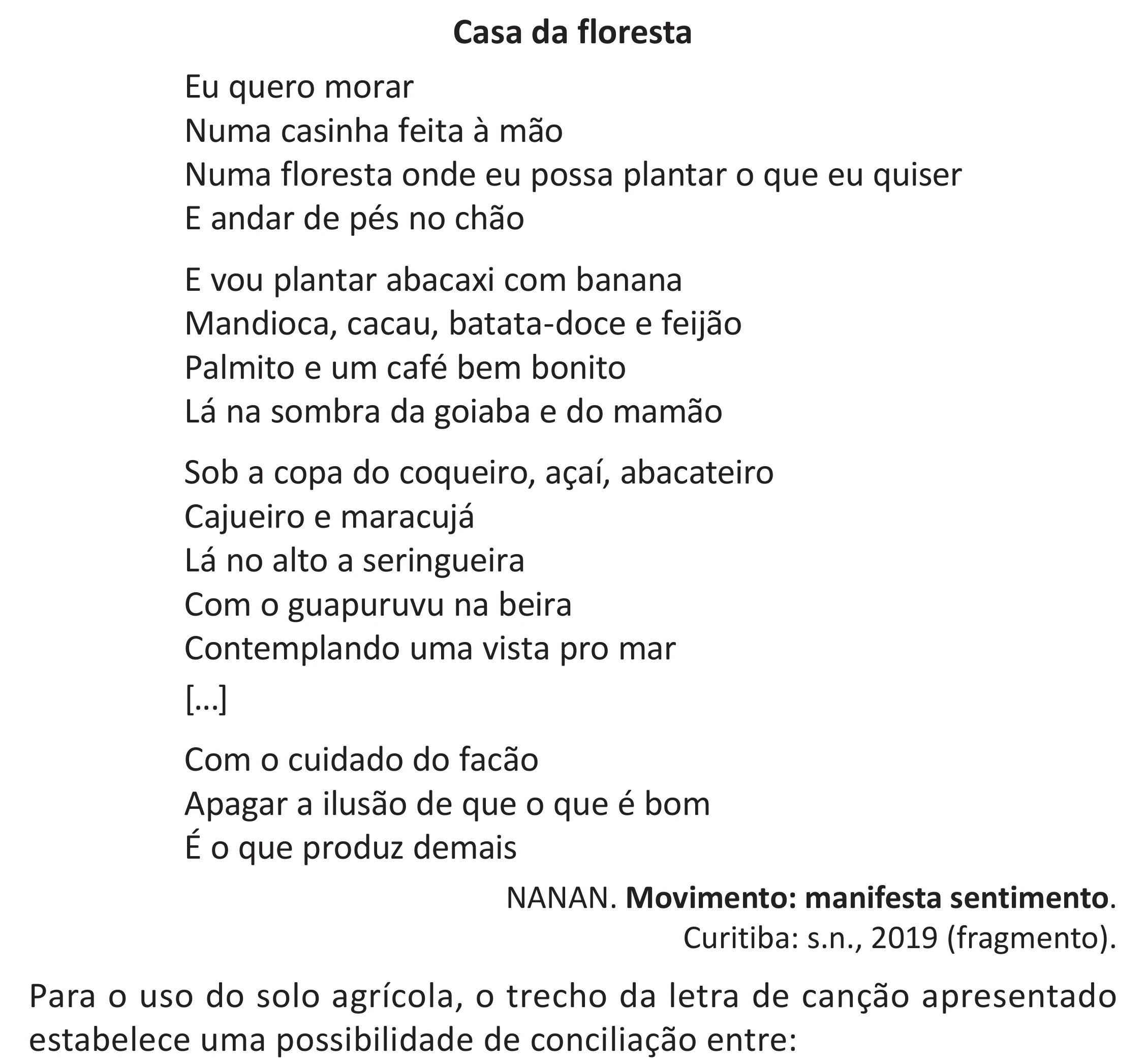 Enunciado original completo da questão 47 do ENEM 2025 - 1º Dia – Caderno 9 – Laranja (Braile e ledor) – Aplicação Regular - (Superampliada) - Belém, Ananindeua e Marituba, página 57.