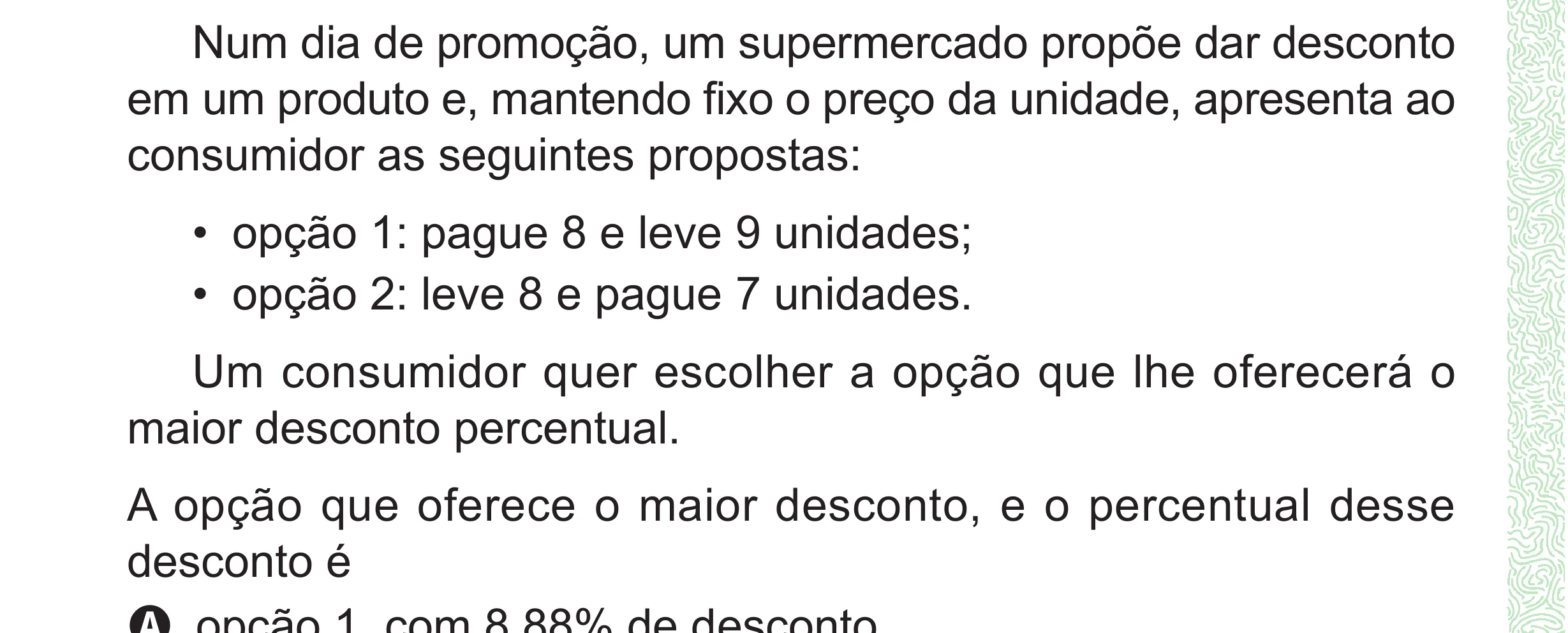 Enunciado original completo da questão 147 do ENEM 2024 - 2º Dia – Caderno 8 – Verde (Superampliada) – Reaplicação/PPL, página 60.