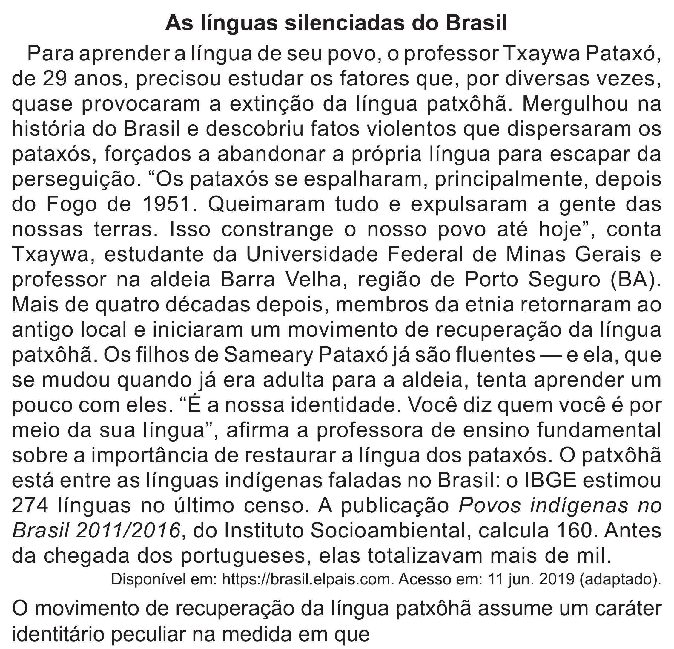 Enunciado original completo da questão 17 do ENEM 2022 - 1º Dia – Caderno 10 – Verde (Libras – Superampliada) – Aplicação Regular, página 22.