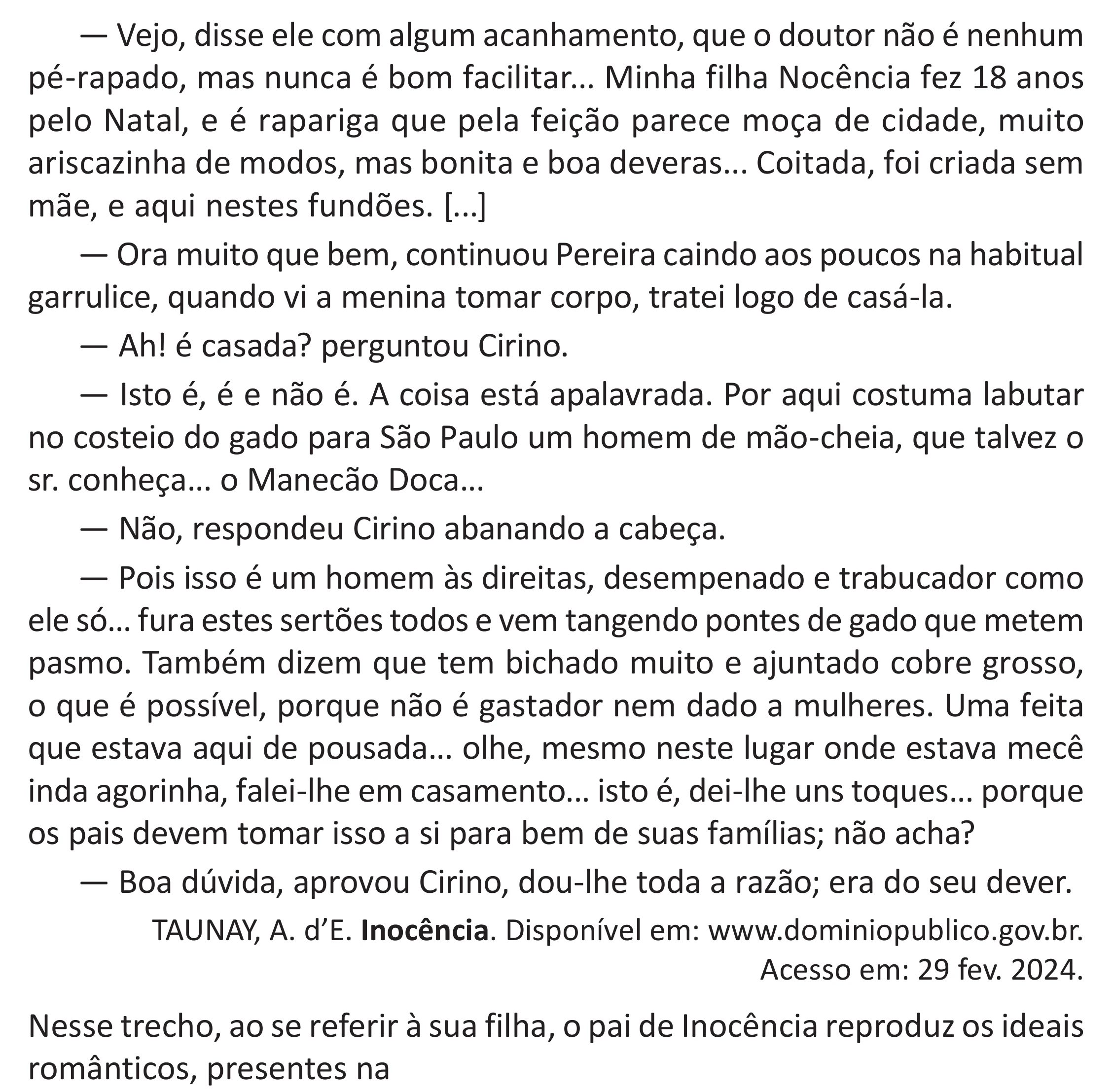 Enunciado original completo da questão 18 do ENEM 2025 - 1º Dia – Caderno 9 – Laranja (Braile e ledor) – Aplicação Regular - (Superampliada), página 24.