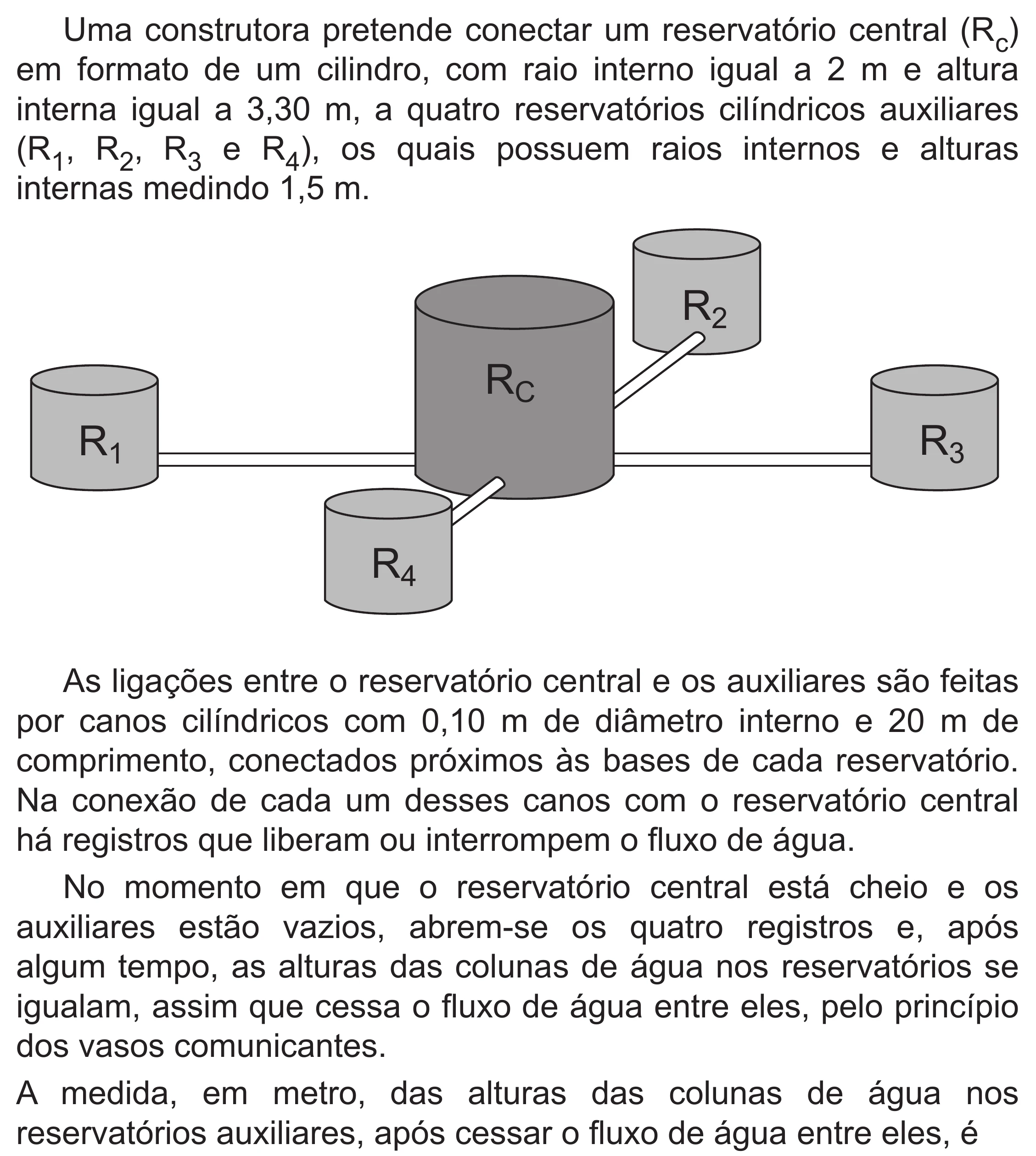 Enunciado original completo da questão 170 do ENEM 2019 - 2º Dia – Caderno 6 – Cinza (Superampliada) – Aplicação Regular, página 70.