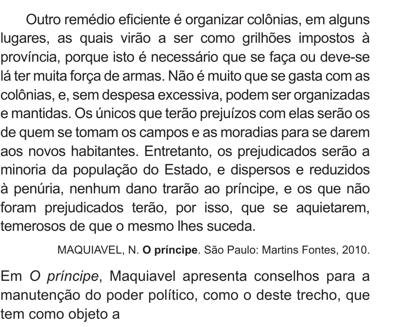Enunciado original completo da questão 10 do ENEM 2014 - 1º Dia – Caderno 3 – Branco – Terceira aplicação, página 4.