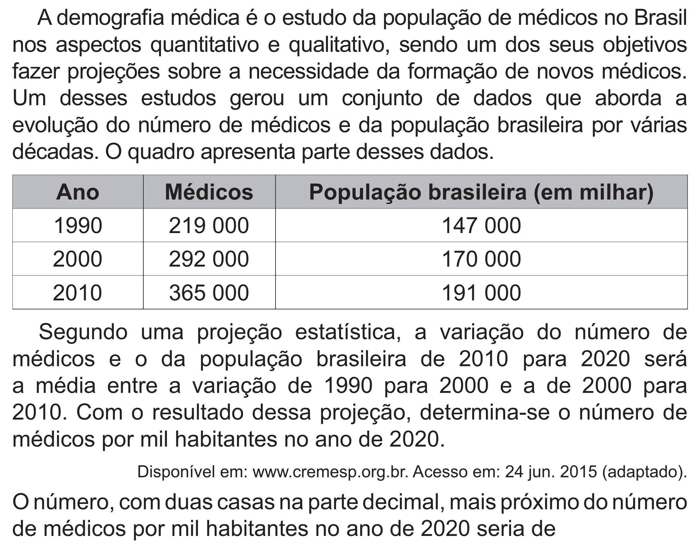 Enunciado original completo da questão 164 do ENEM 2021 - 2º Dia – Caderno 12 – Verde (Libras – Superampliada) – Aplicação Regular, página 66.