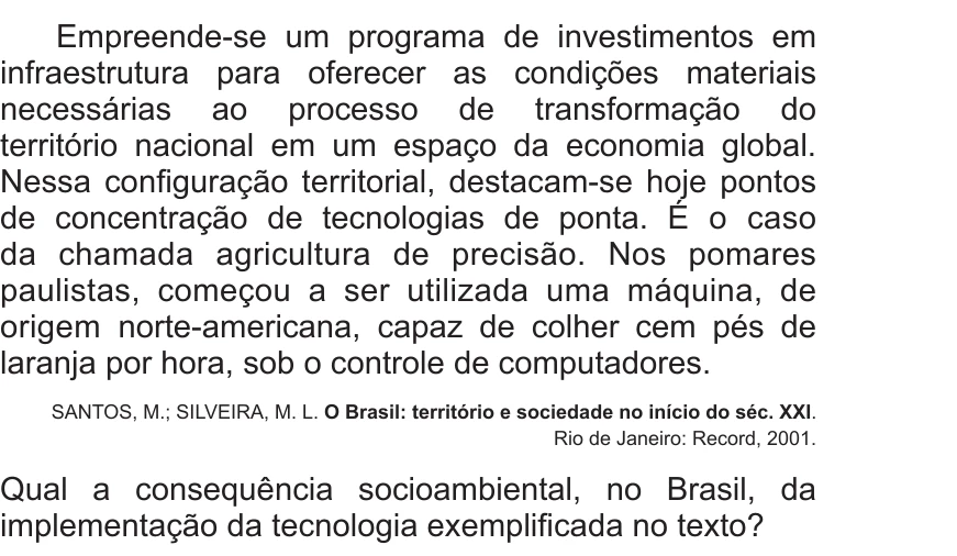 Enunciado original completo da questão 65 do ENEM 2017 - 1º Dia - Caderno 1 - Azul – Reaplicação/PPL, página 24.