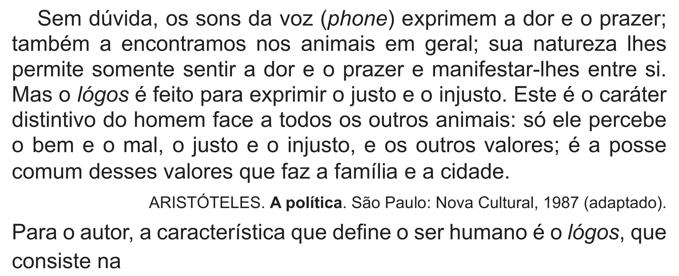 Enunciado original completo da questão 46 do ENEM 2020 - 1º Dia – Caderno 4 – Rosa (Superampliada) – Reaplicação/PPL, página 57.