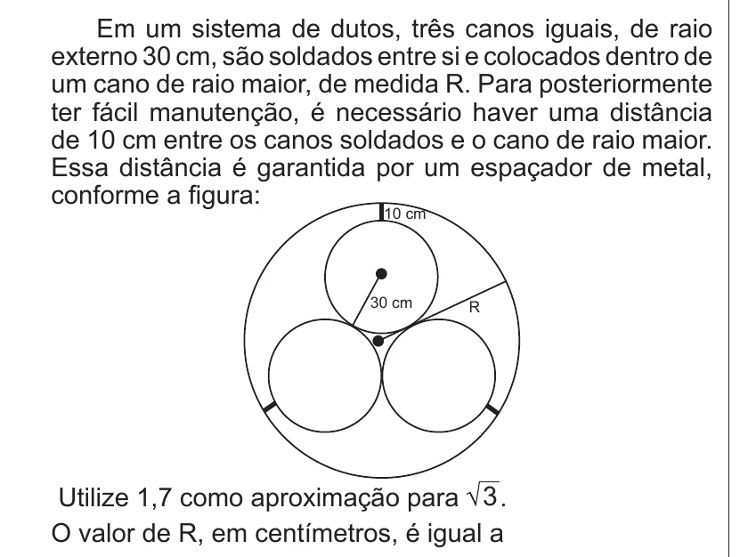 Enunciado original completo da questão 175 do ENEM 2013 - 2º Dia - Caderno 6 - Cinza – Aplicação regular, página 30.