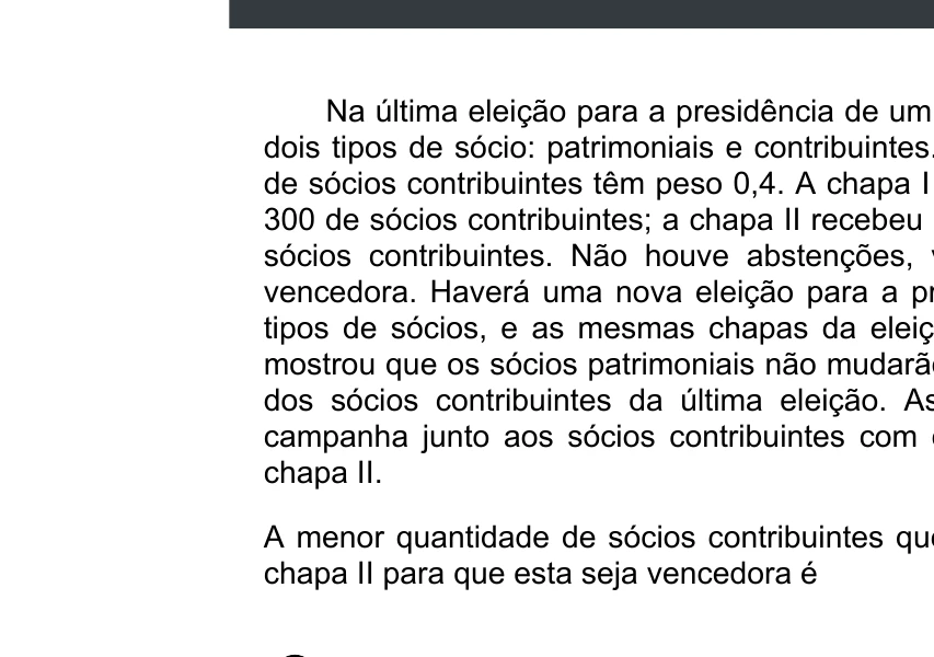 Enunciado original completo da questão 171 do ENEM 2020 - 2º Dia - Caderno 5 – Amarelo – Aplicação digital, página 87.