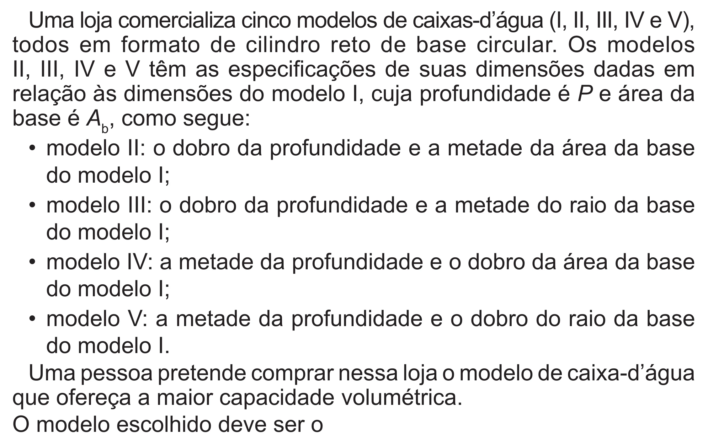 Enunciado original completo da questão 147 do ENEM 2022 - 2º Dia – Caderno 6 – Cinza (Superampliada) – Aplicação Regular, página 54.