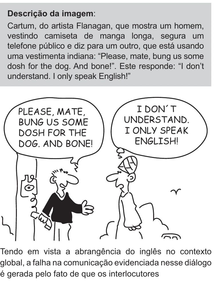 Enunciado original completo da questão 5 (inglês) do ENEM 2021 - 1º Dia – Caderno 9 – Laranja (braile e ledor) – Reaplicação/PPL/Segunda Oportunidade, página 3.