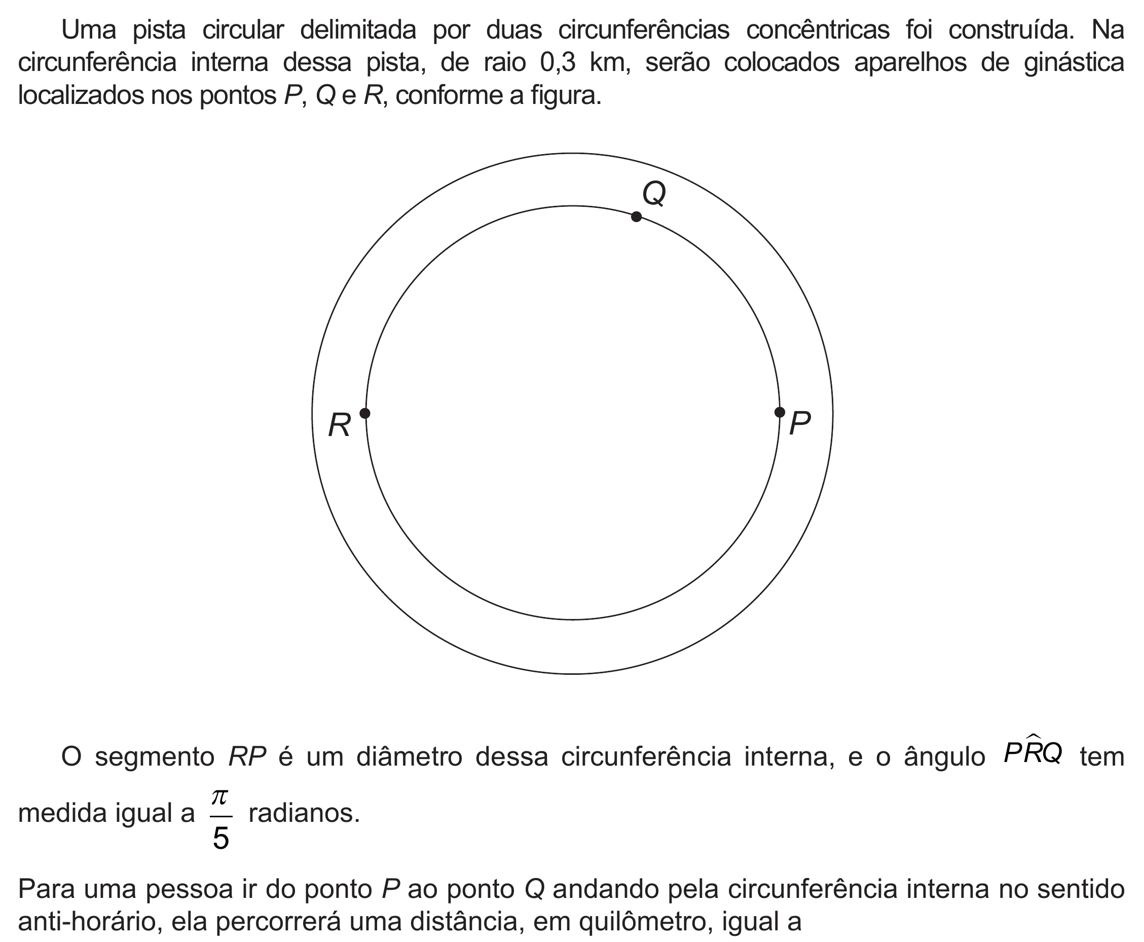 Enunciado original completo da questão 170 do ENEM 2019 - 2º Dia – Caderno 5 – Amarelo (Ampliada) – Reaplicação/PPL, página 55.
