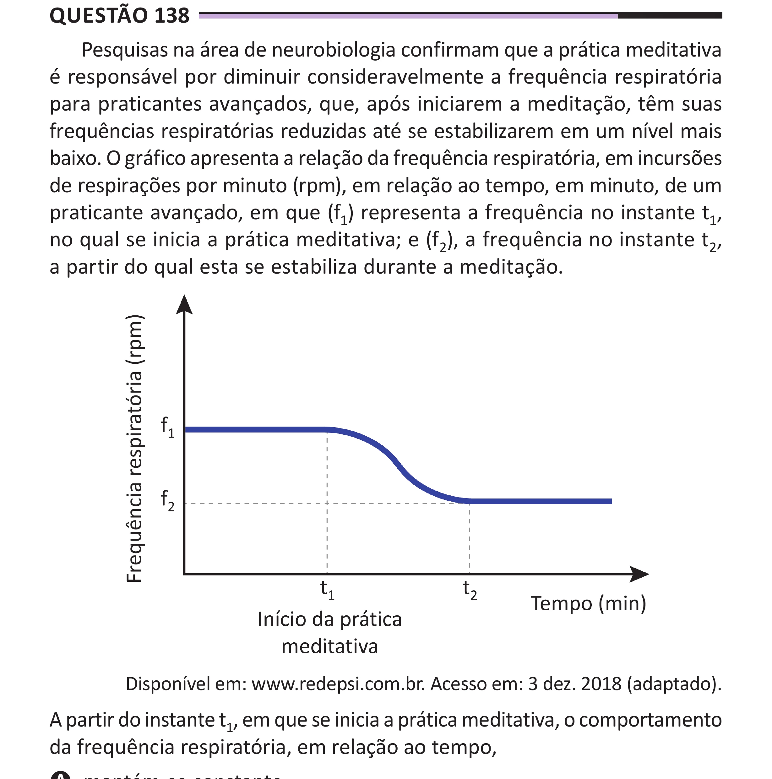 Enunciado original completo da questão 138 do ENEM 2025 - 2º Dia – Caderno 12 – Roxo (Libras) – Aplicação Regular - (Superampliada), página 51.