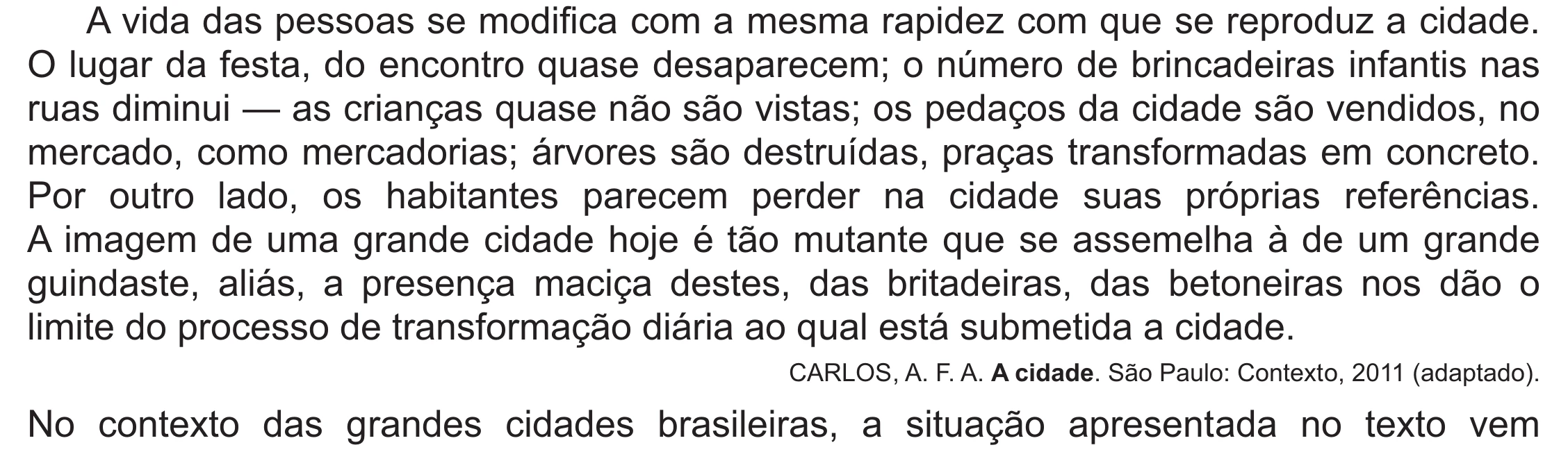 Enunciado original completo da questão 79 do ENEM 2021 - 1º Dia – Caderno 10 – Verde (Libras – Ampliada) – Aplicação Regular, página 58.