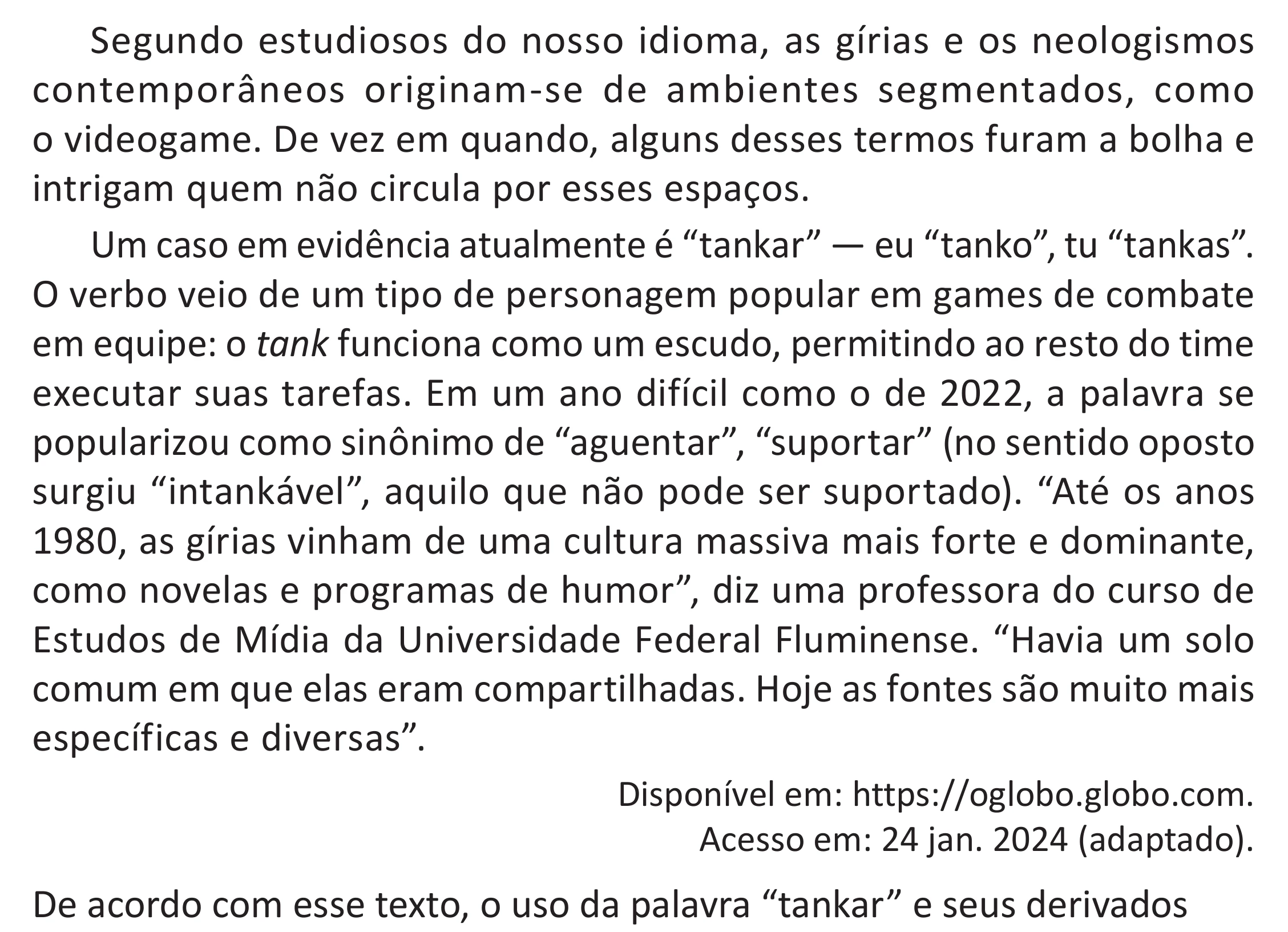 Enunciado original completo da questão 27 do ENEM 2025 - 1º Dia – Caderno 9 – Laranja (Braile e ledor) – Aplicação Regular - (Superampliada) - Belém, Ananindeua e Marituba, página 34.