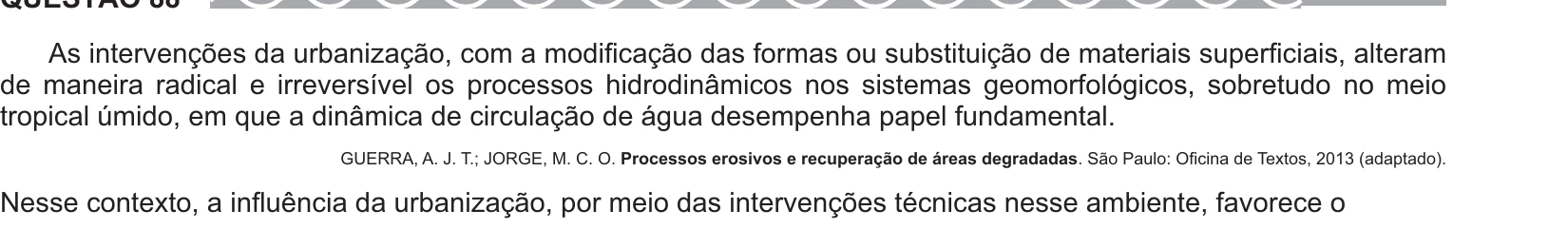 Enunciado original completo da questão 88 do ENEM 2017 - 1º Dia - Caderno 1 - Azul – Reaplicação/PPL, página 31.