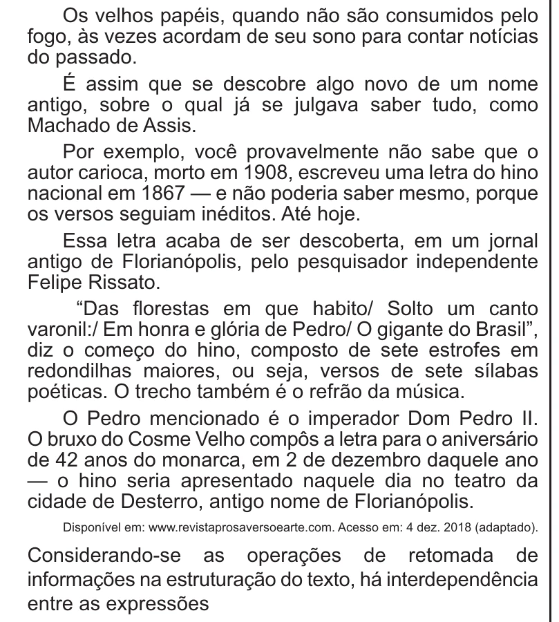 Enunciado original completo da questão 12 do ENEM 2021 - 1º Dia – Caderno 3 – Branco – Aplicação Regular, página 9.