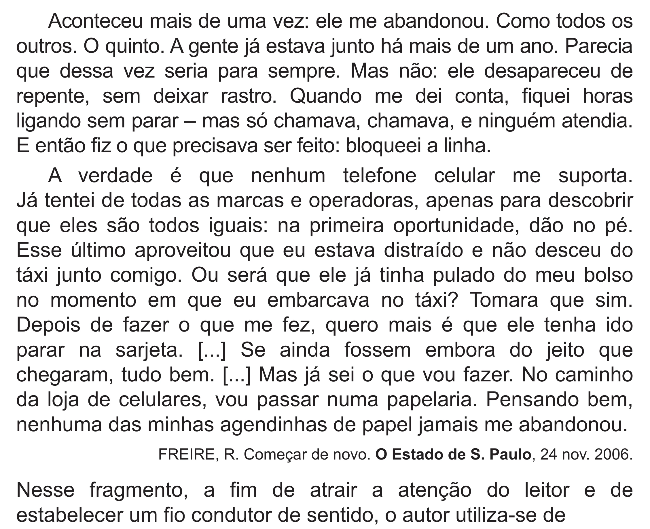 Enunciado original completo da questão 17 do ENEM 2018 - 1º Dia - Caderno 1 - Azul (Superampliada) – Aplicação regular, página 22.