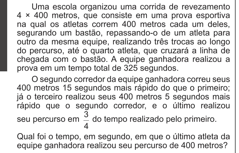 Enunciado original completo da questão 142 do ENEM 2017 - 2º Dia - Caderno 18- Amarelo – Reaplicação/PPL, página 18.