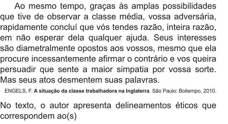 Enunciado original completo da questão 59 do ENEM 2021 - 1º Dia – Caderno 3 – Branco – Aplicação Regular, página 24.