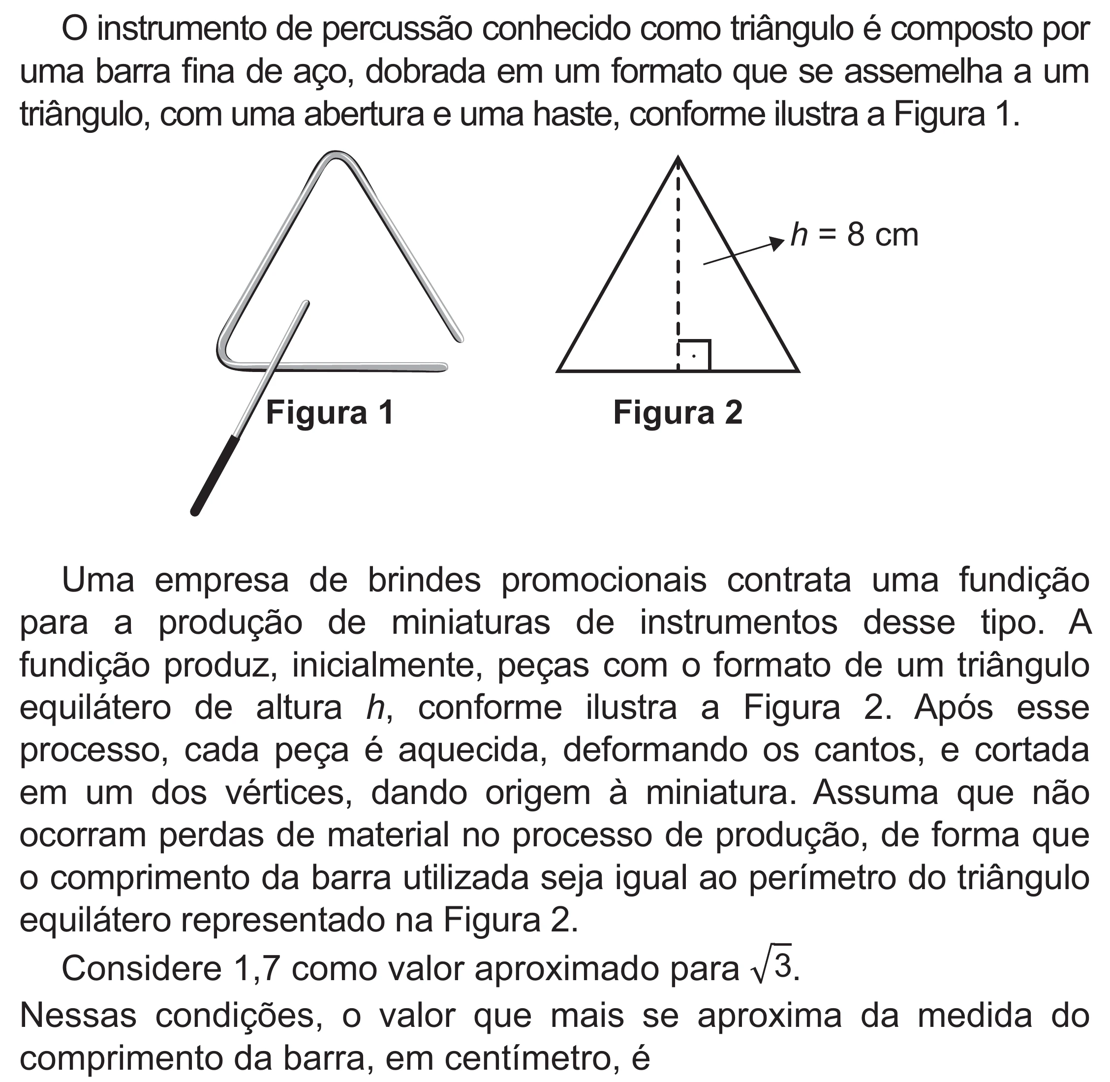 Enunciado original completo da questão 146 do ENEM 2021 - 2º Dia – Caderno 12 – Verde (Libras – Superampliada) – Aplicação Regular, página 49.