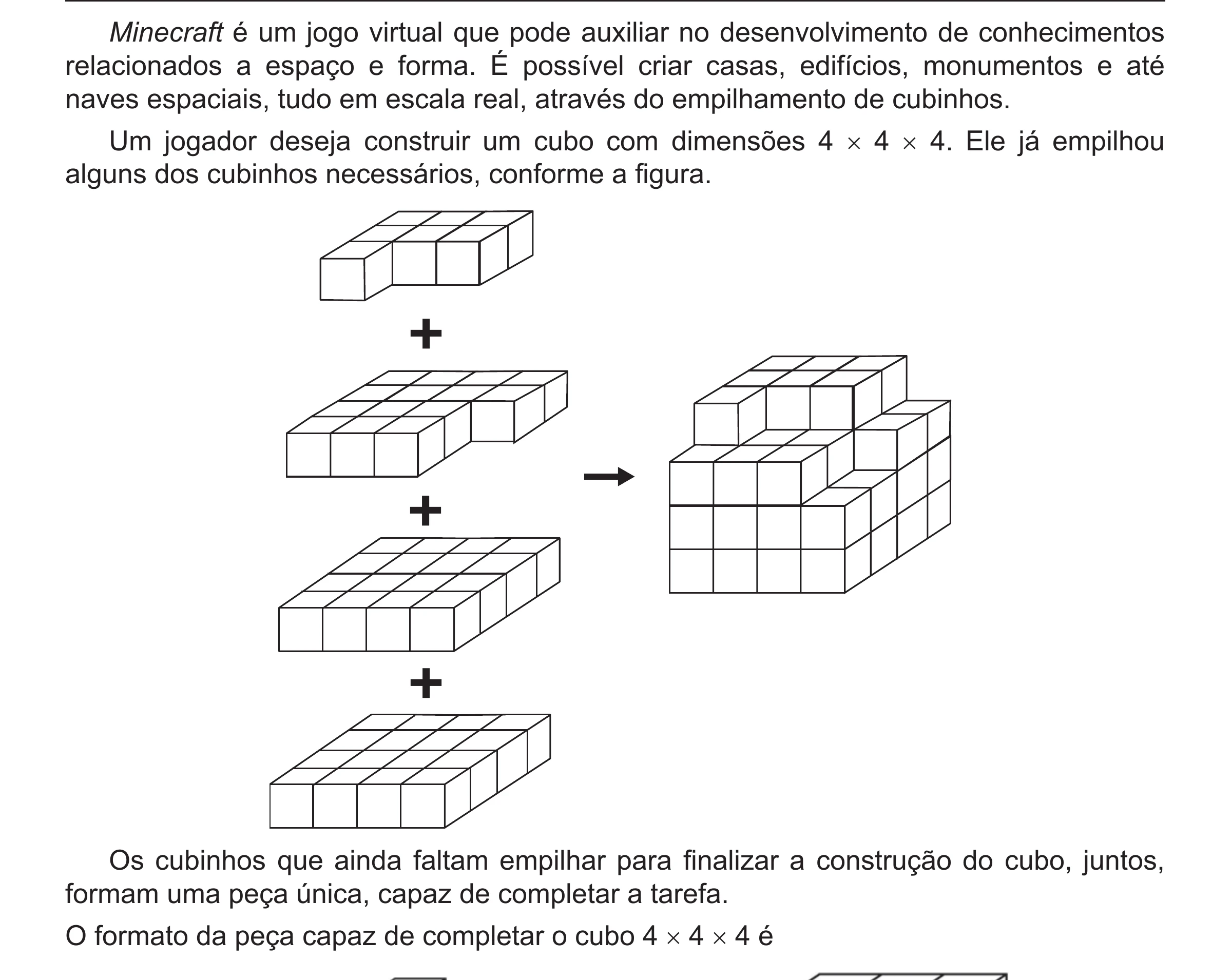 Enunciado original completo da questão 146 do ENEM 2018 - 2º Dia - Caderno 5 – Amarelo (Ampliada) – Aplicação regular, página 38.
