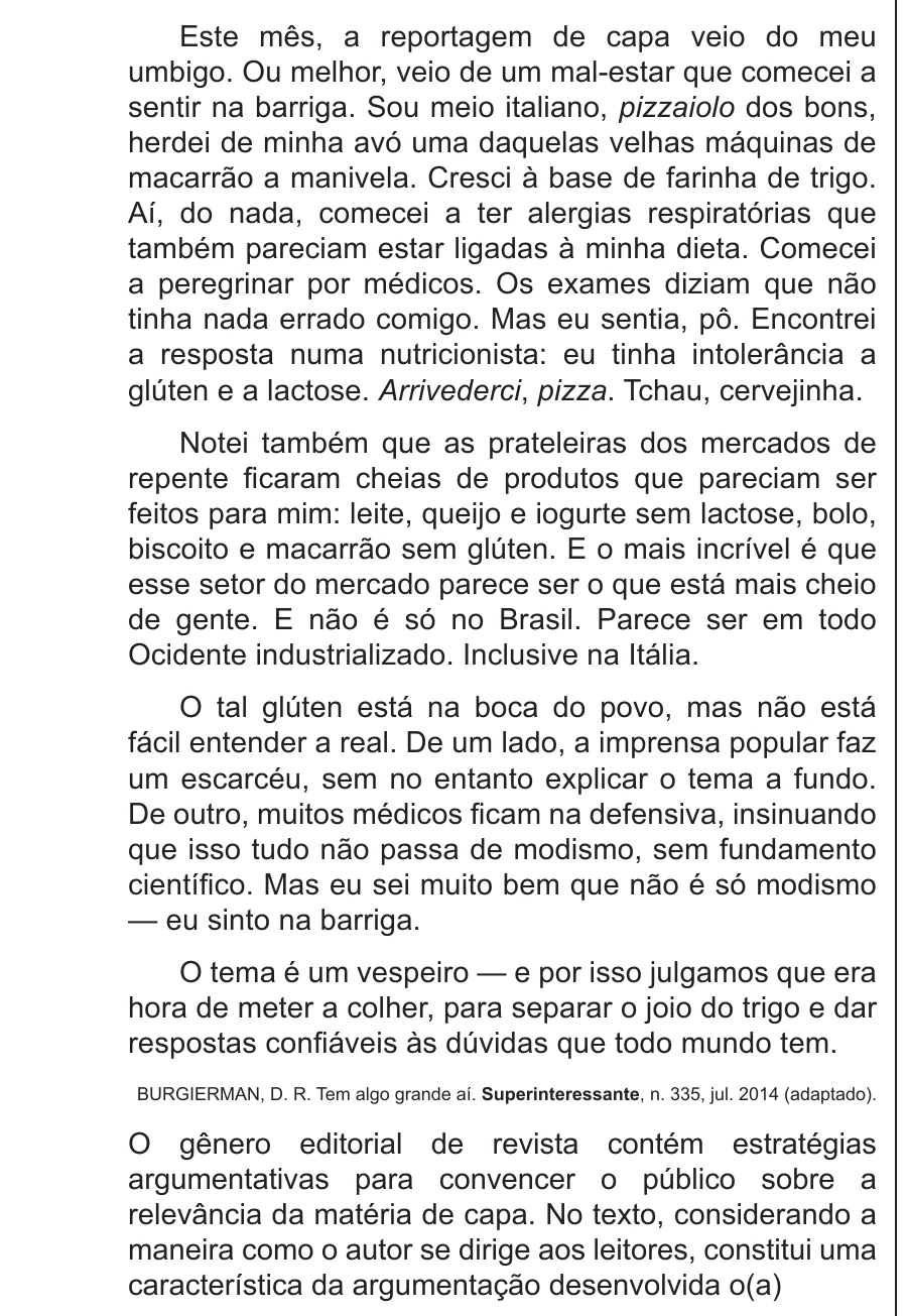 Enunciado original completo da questão 28 do ENEM 2017 - 1º Dia - Caderno 1 - Azul – Reaplicação/PPL, página 13.