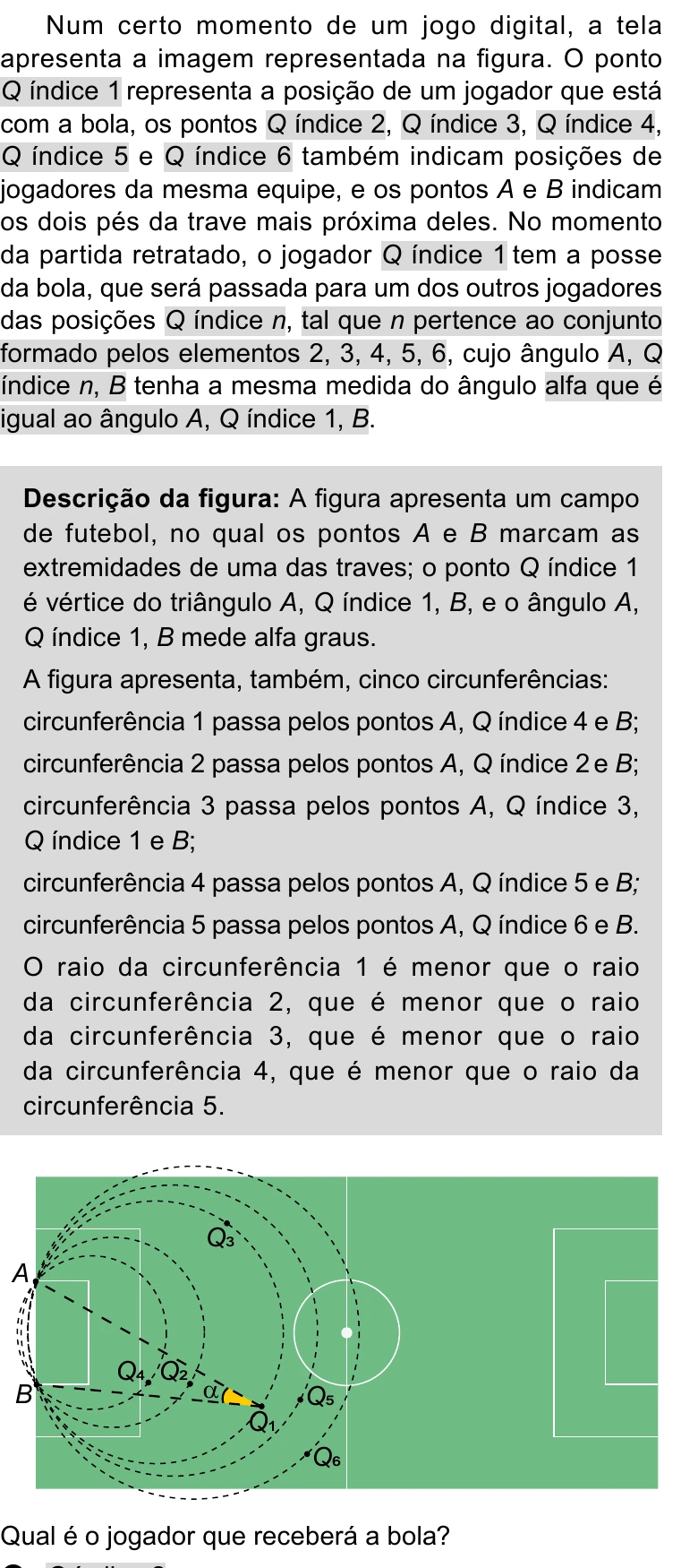 Enunciado original completo da questão 169 do ENEM 2023 - 2º Dia – Caderno 11 – Laranja (braile e ledor) – Aplicação Regular, página 30.