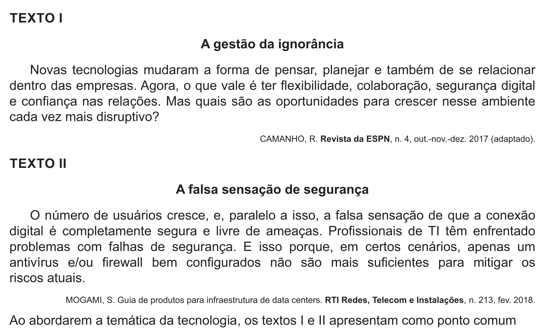 Enunciado original completo da questão 34 do ENEM 2021 - 1º Dia – Caderno 2 – Amarelo (Ampliada) – Reaplicação/PPL/Segunda Oportunidade, página 33.