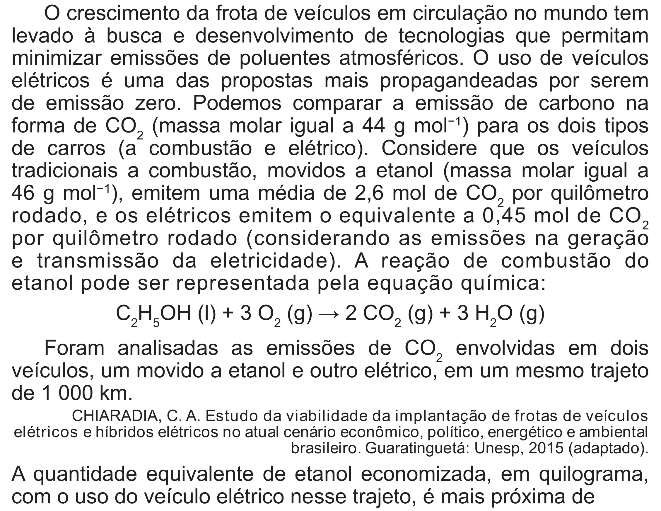Enunciado original completo da questão 106 do ENEM 2020 - 2º Dia - Caderno 8 – Rosa (Superampliada) – Aplicação Regular, página 16.