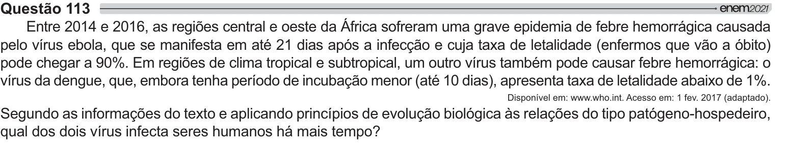 Enunciado original completo da questão 113 do ENEM 2021 - 2º Dia – Caderno 8 – Rosa – Aplicação Regular, página 9.